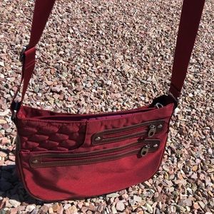 Red Mosey/Baggallini shoulder or cross body bag